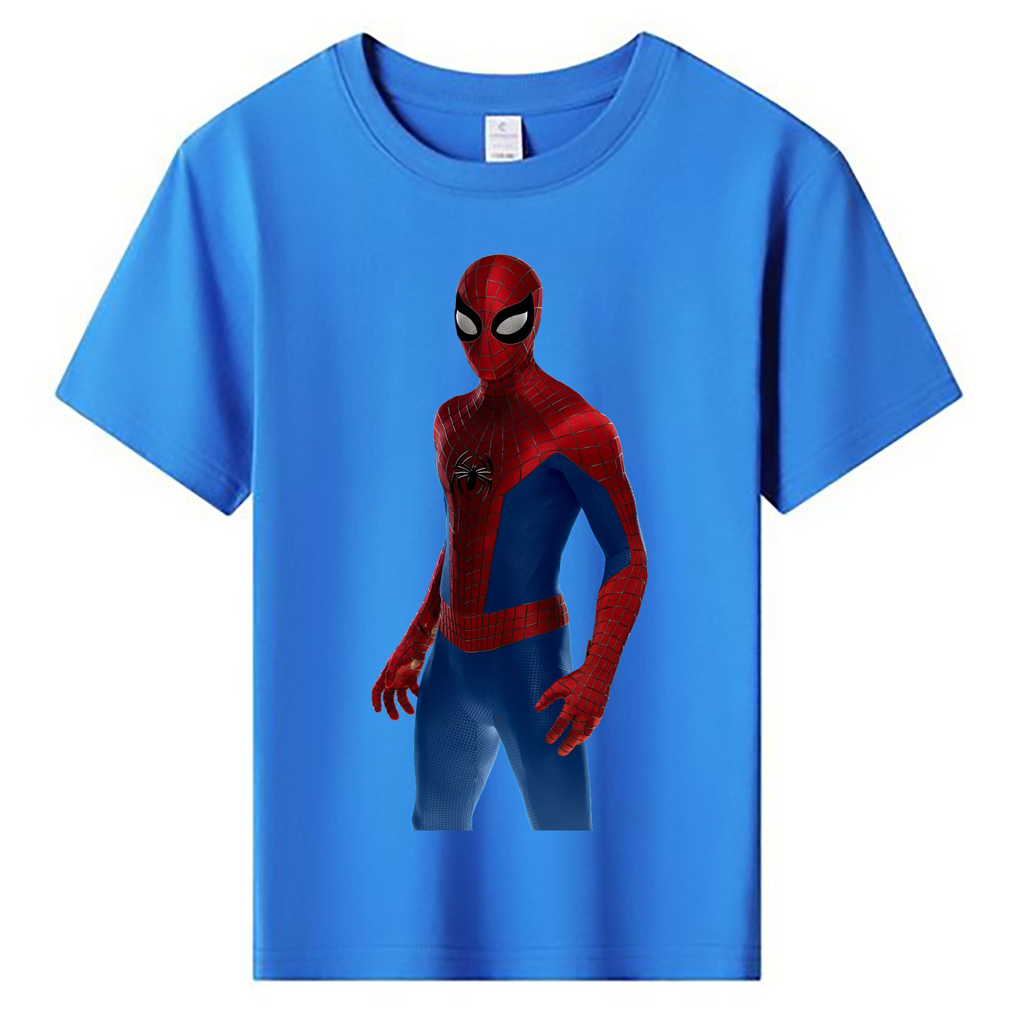 （画像用） Spider Man スパイダーマン 綿100％キッズTシャツ（フロントプリント）